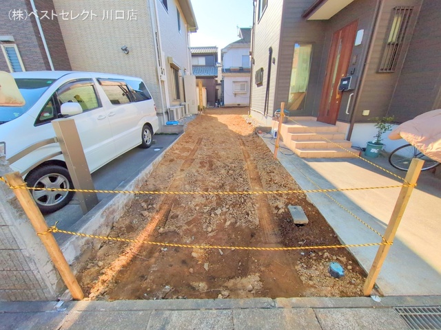 埼玉県川口市戸塚鋏町の新築戸建て更地・土地写真 2025年2月25日撮影