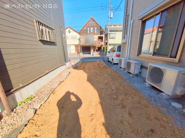 埼玉県川口市戸塚鋏町の新築戸建て更地・土地写真 2025年2月25日撮影