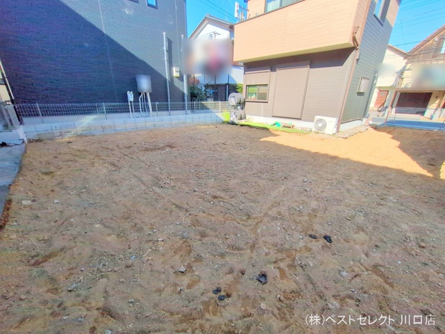 埼玉県川口市戸塚鋏町の新築戸建て更地・土地写真 2025年2月25日撮影