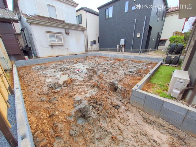 埼玉県川口市戸塚鋏町の新築戸建て更地・土地写真 2025年3月30日撮影
