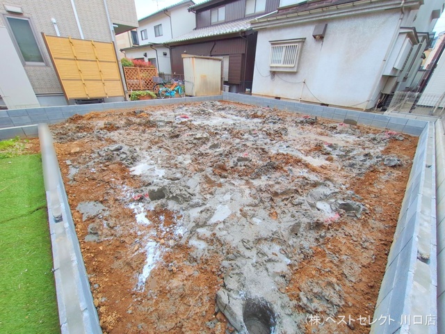 埼玉県川口市戸塚鋏町の新築戸建て更地・土地写真 2025年3月30日撮影