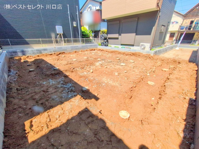 埼玉県川口市戸塚鋏町の新築戸建て更地・土地写真 2025年4月28日撮影