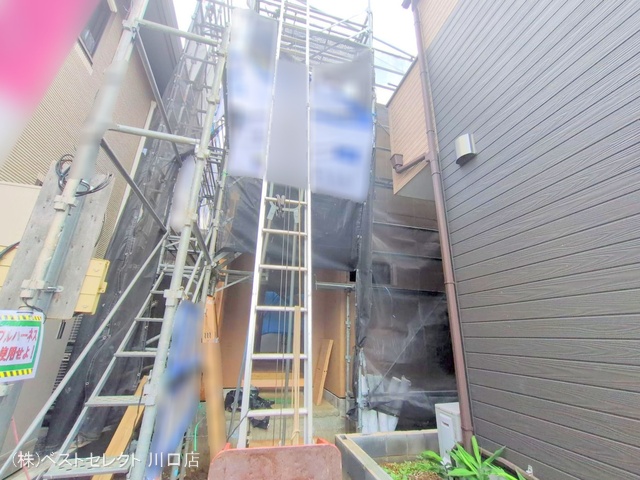 埼玉県川口市戸塚鋏町の新築戸建て上棟写真 2025年6月25日撮影