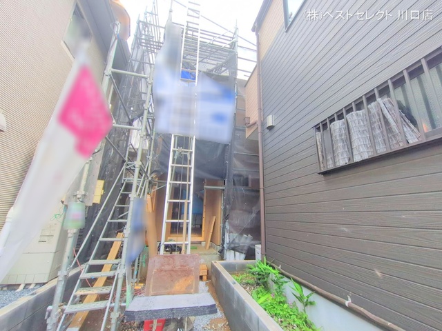 埼玉県川口市戸塚鋏町の新築戸建て上棟写真 2025年6月25日撮影