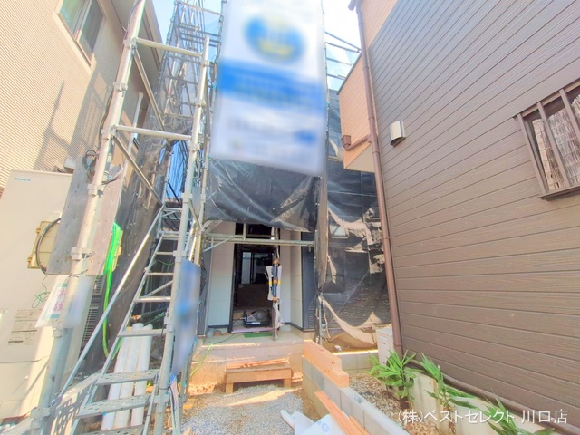 埼玉県川口市戸塚鋏町の新築戸建てシート写真 2025年7月23日撮影
