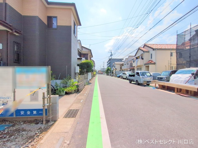 埼玉県川口市戸塚鋏町の新築戸建てシート写真 2025年7月23日撮影