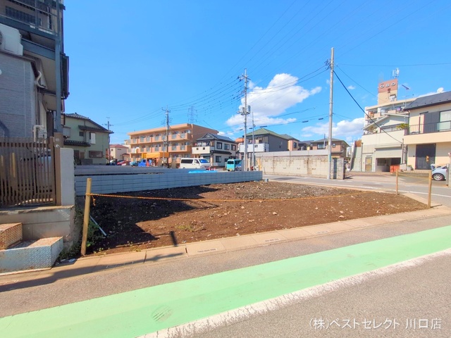 埼玉県川口市南鳩ヶ谷7丁目の新築戸建て更地・土地写真 2025年4月3日撮影