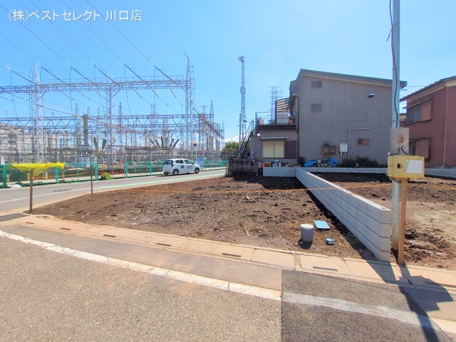 埼玉県川口市南鳩ヶ谷7丁目の新築戸建て更地・土地写真 2025年4月3日撮影
