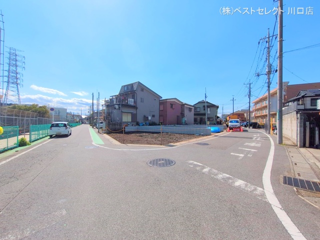 埼玉県川口市南鳩ヶ谷7丁目の新築戸建て更地・土地写真 2025年4月3日撮影