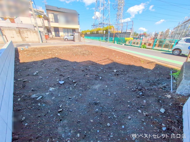 埼玉県川口市南鳩ヶ谷7丁目の新築戸建て更地・土地写真 2025年4月3日撮影