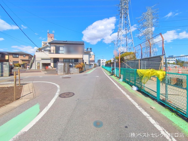 埼玉県川口市南鳩ヶ谷7丁目の新築戸建て更地・土地写真 2025年4月3日撮影