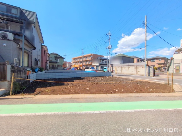 埼玉県川口市南鳩ヶ谷7丁目の新築戸建て更地・土地写真 2025年4月3日撮影