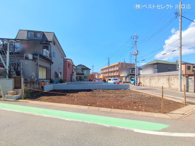 埼玉県川口市南鳩ヶ谷7丁目の新築戸建て更地・土地写真 2025年4月3日撮影