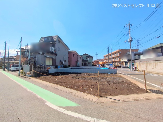 埼玉県川口市南鳩ヶ谷7丁目の新築戸建て更地・土地写真 2025年4月3日撮影