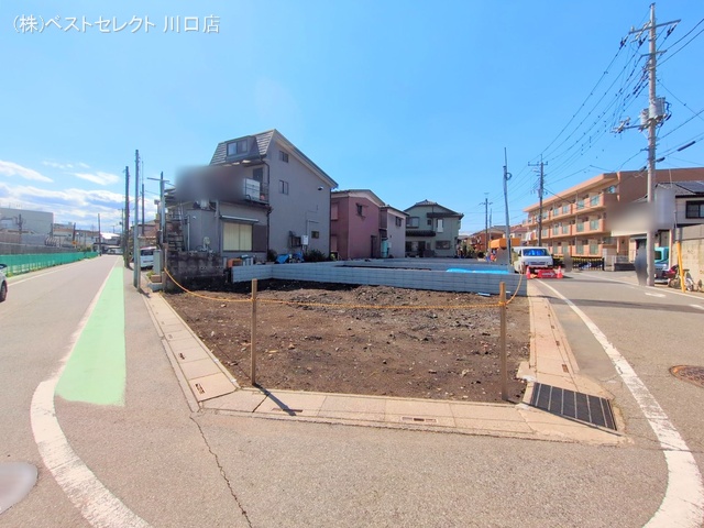 埼玉県川口市南鳩ヶ谷7丁目の新築戸建て更地・土地写真 2025年4月3日撮影