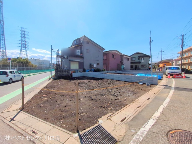 埼玉県川口市南鳩ヶ谷7丁目の新築戸建て更地・土地写真 2025年4月3日撮影