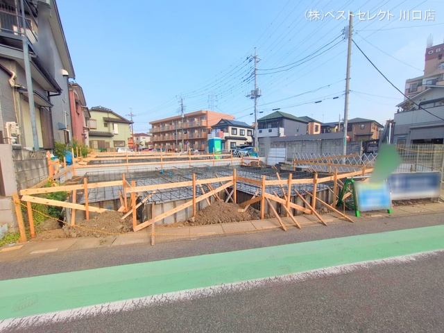埼玉県川口市南鳩ヶ谷7丁目の新築戸建て基礎写真 2025年4月30日撮影