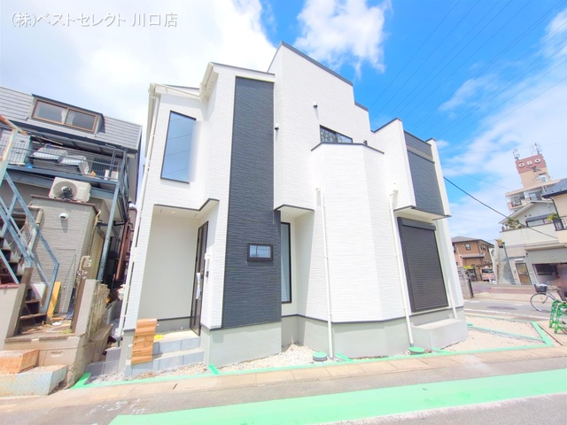 埼玉県川口市南鳩ヶ谷7丁目の新築戸建て外構写真 2025年7月31日撮影