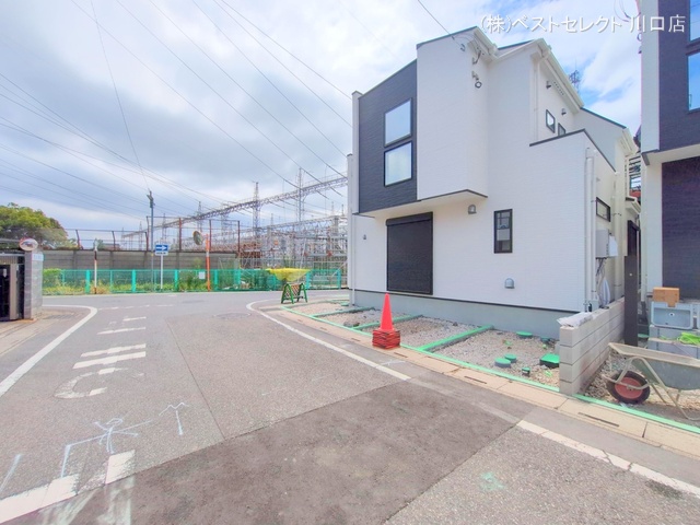 埼玉県川口市南鳩ヶ谷7丁目の新築戸建て外構写真 2025年7月31日撮影