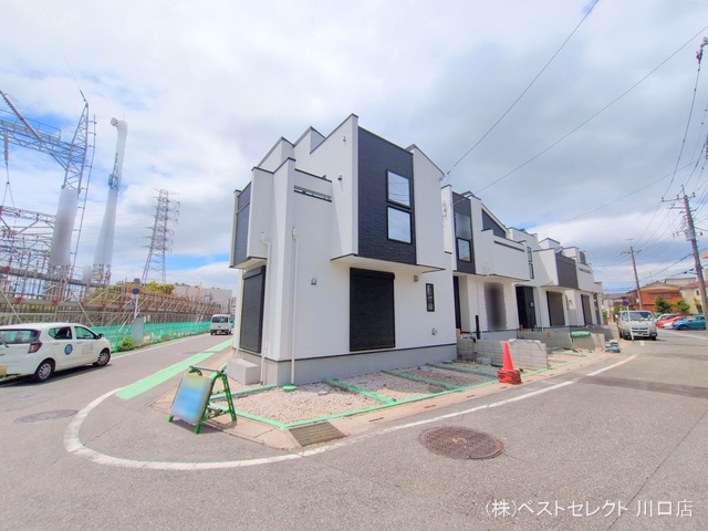埼玉県川口市南鳩ヶ谷7丁目の新築戸建て外構写真 2025年7月31日撮影