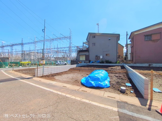 埼玉県川口市南鳩ヶ谷7丁目の新築戸建て更地・土地写真 2025年4月3日撮影