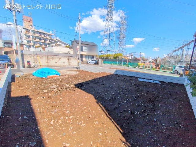 埼玉県川口市南鳩ヶ谷7丁目の新築戸建て更地・土地写真 2025年4月3日撮影