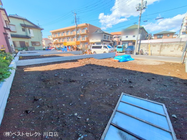 埼玉県川口市南鳩ヶ谷7丁目の新築戸建て更地・土地写真 2025年4月3日撮影