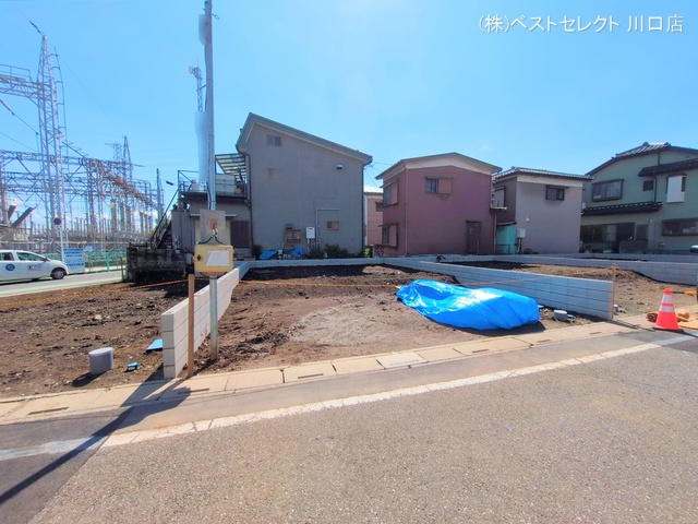 埼玉県川口市南鳩ヶ谷7丁目の新築戸建て更地・土地写真 2025年4月3日撮影