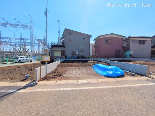 埼玉県川口市南鳩ヶ谷7丁目の新築戸建て更地・土地写真 2025年4月3日撮影
