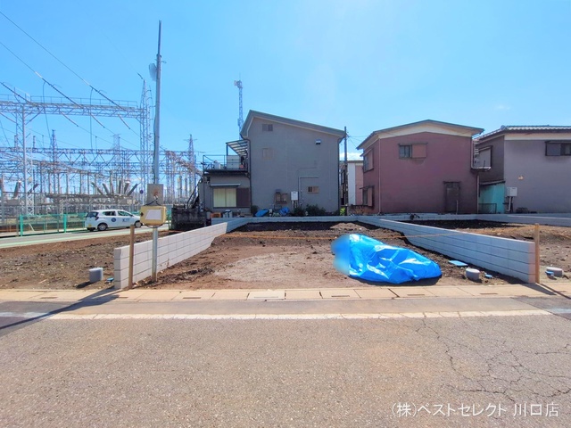 埼玉県川口市南鳩ヶ谷7丁目の新築戸建て更地・土地写真 2025年4月3日撮影