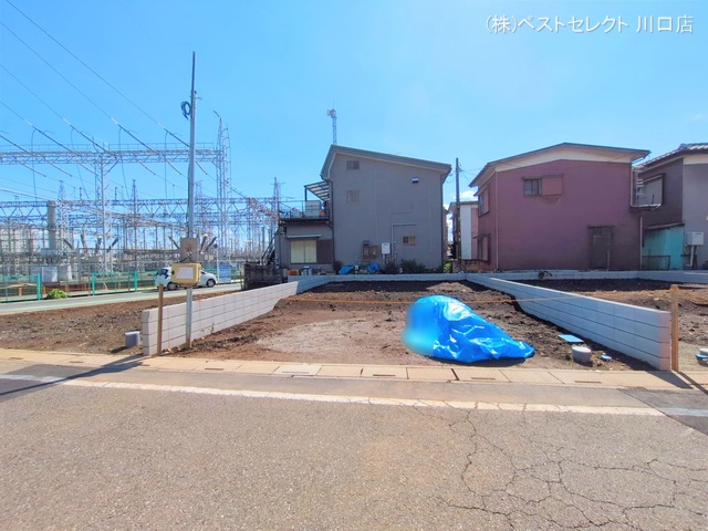 埼玉県川口市南鳩ヶ谷7丁目の新築戸建て更地・土地写真 2025年4月3日撮影