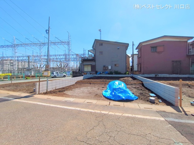 埼玉県川口市南鳩ヶ谷7丁目の新築戸建て更地・土地写真 2025年4月3日撮影