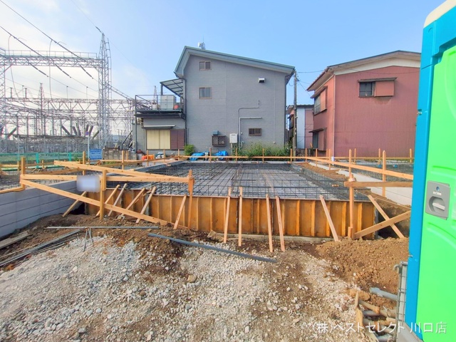 埼玉県川口市南鳩ヶ谷7丁目の新築戸建て更地・土地写真 2025年4月30日撮影