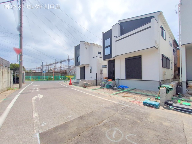 埼玉県川口市南鳩ヶ谷7丁目の新築戸建て外構写真 2025年7月31日撮影