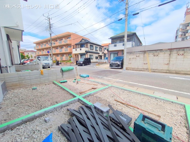 埼玉県川口市南鳩ヶ谷7丁目の新築戸建て外構写真 2025年7月31日撮影