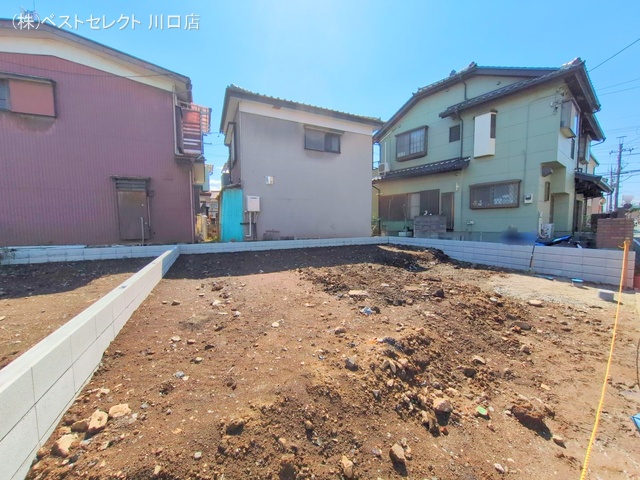 埼玉県川口市南鳩ヶ谷7丁目の新築戸建て更地・土地写真 2025年4月3日撮影