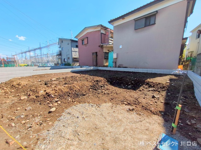 埼玉県川口市南鳩ヶ谷7丁目の新築戸建て更地・土地写真 2025年4月3日撮影