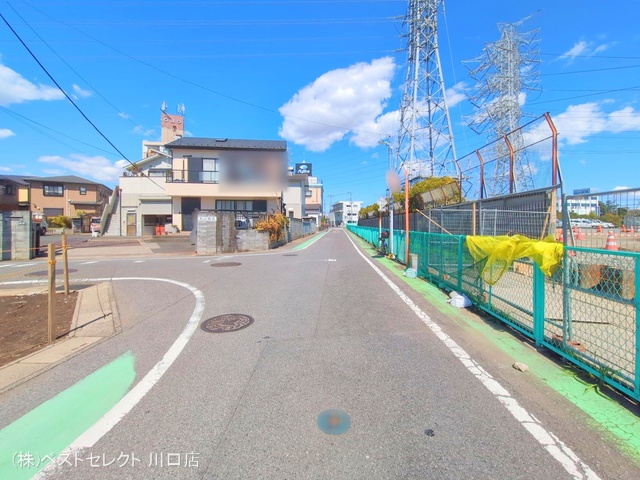 埼玉県川口市南鳩ヶ谷7丁目の新築戸建て更地・土地写真 2025年4月3日撮影