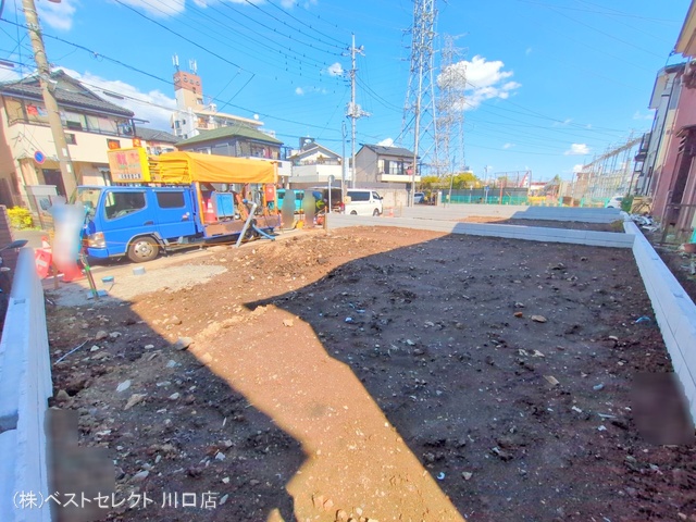 埼玉県川口市南鳩ヶ谷7丁目の新築戸建て更地・土地写真 2025年4月3日撮影