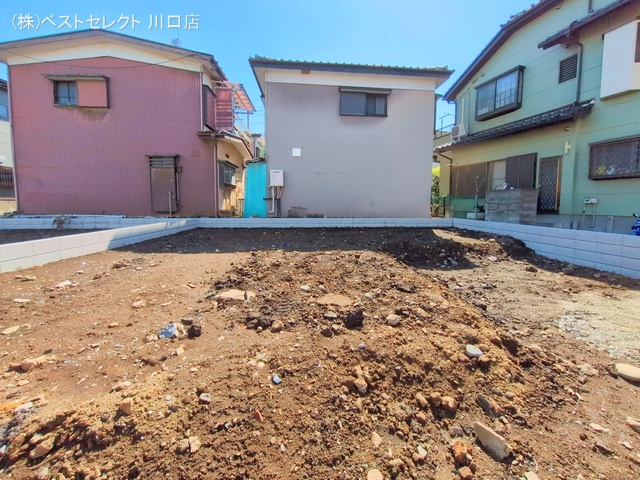 埼玉県川口市南鳩ヶ谷7丁目の新築戸建て更地・土地写真 2025年4月3日撮影