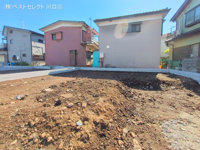 埼玉県川口市南鳩ヶ谷7丁目の新築戸建て更地・土地写真 2025年4月3日撮影
