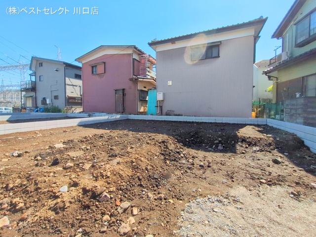 埼玉県川口市南鳩ヶ谷7丁目の新築戸建て更地・土地写真 2025年4月3日撮影