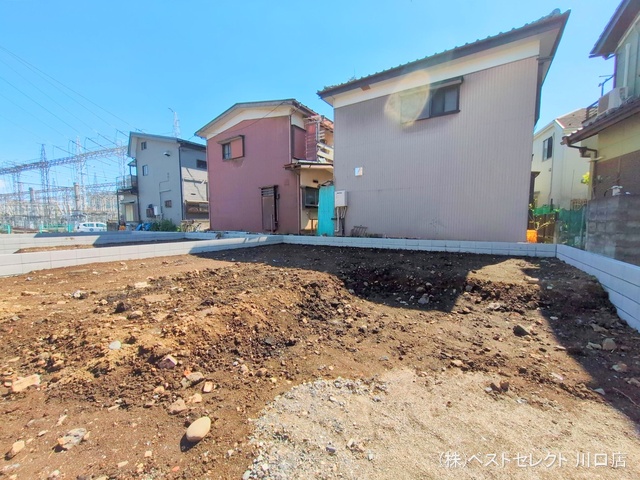 埼玉県川口市南鳩ヶ谷7丁目の新築戸建て更地・土地写真 2025年4月3日撮影