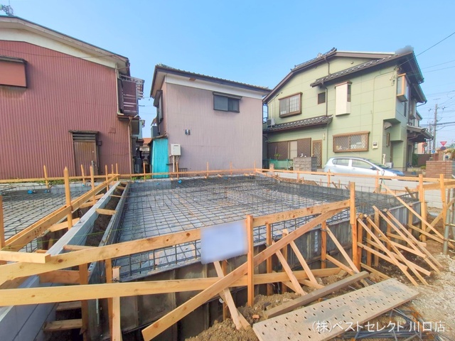 埼玉県川口市南鳩ヶ谷7丁目の新築戸建て基礎写真 2025年4月30日撮影