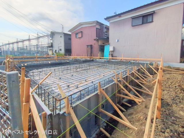 埼玉県川口市南鳩ヶ谷7丁目の新築戸建て基礎写真 2025年4月30日撮影