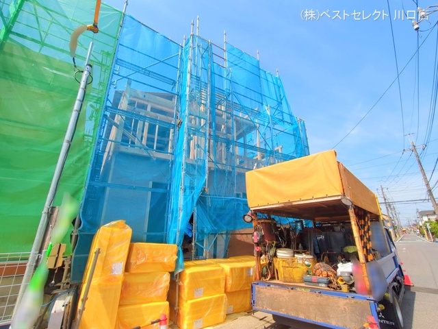 埼玉県川口市南鳩ヶ谷7丁目の新築戸建て上棟写真 2025年6月5日撮影
