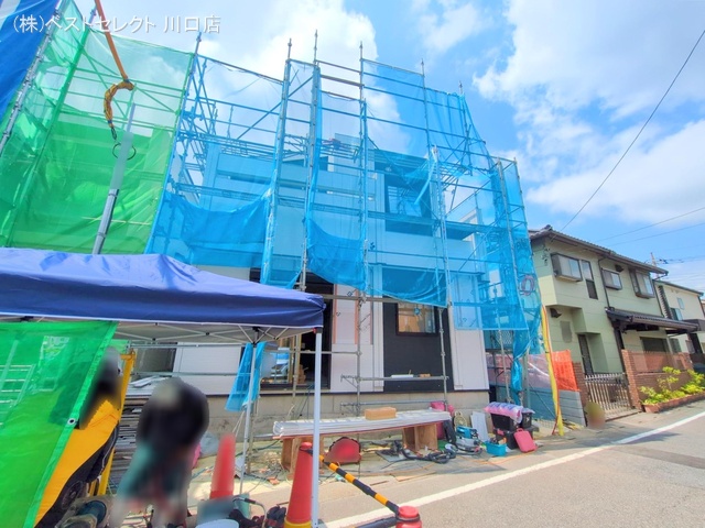 埼玉県川口市南鳩ヶ谷7丁目の新築戸建てシート写真 2025年7月3日撮影
