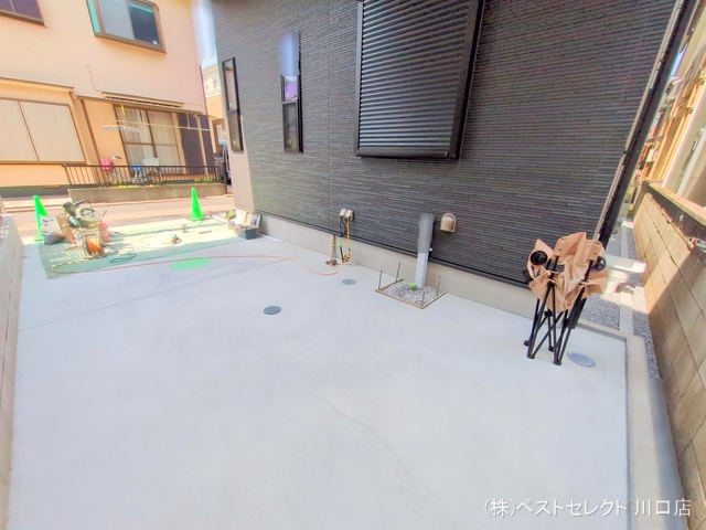 埼玉県川口市大字伊刈の未入居 戸建て外構写真 2025年4月7日撮影