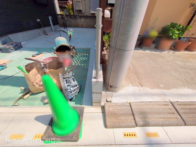 埼玉県川口市大字伊刈の未入居 戸建て外構写真 2025年4月7日撮影