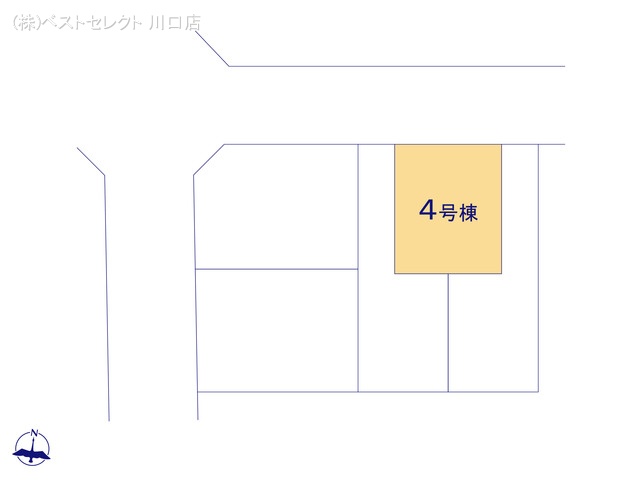 埼玉県川口市前川町４丁目の新築戸建て全体区画図 ※図面と異なる場合は現況を優先